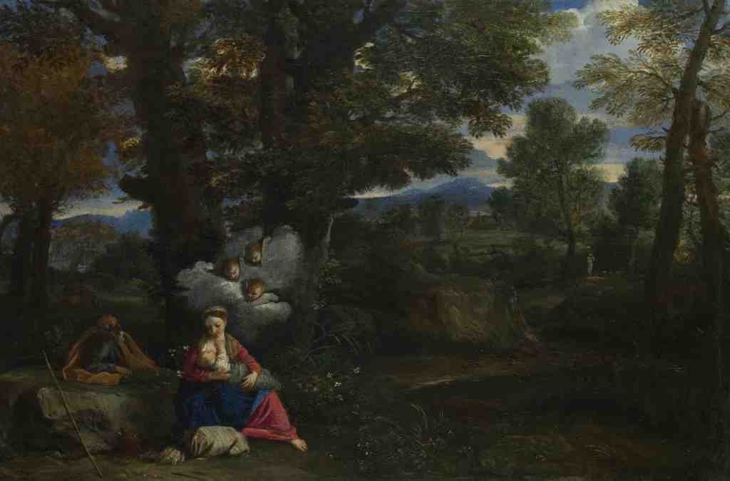 Pier Francesco Mola The Rest on the Flight into Egypt A4 Photo Print