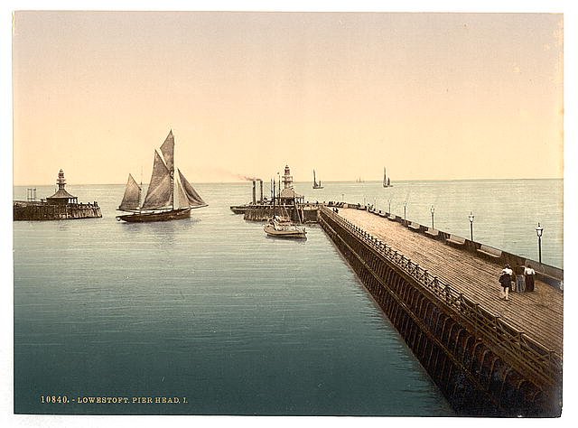 Pier head I Lowestoft Vintage A4 Photo Print
