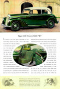 Pierce Arrow Convertible 1950s Vintage Retro Advert Poster
