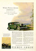 Pierce Arrow Sedan 1930s Vintage Retro Advert Poster
