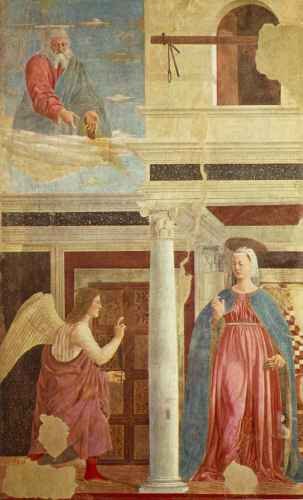 Piero Della Francesca Annunciation A4 Photo Print