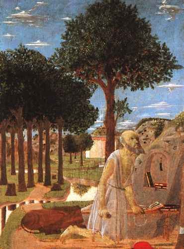 Piero Della Francesca The Penance Of St Jerome A4 Photo Print
