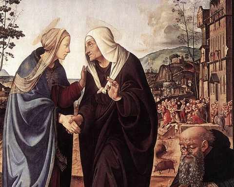 Piero Di Cosimo The Visitation With Sts Nicholas And Anthony 1489 90 Dt1 A4 Photo Print