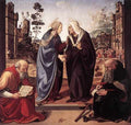 Piero Di Cosimo The Visitation With Sts Nicholas And Anthony 1489 90 A4 Photo Print