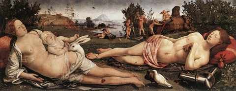 Piero Di Cosimo Venus Mars And Cupid 1490 A4 Photo Print