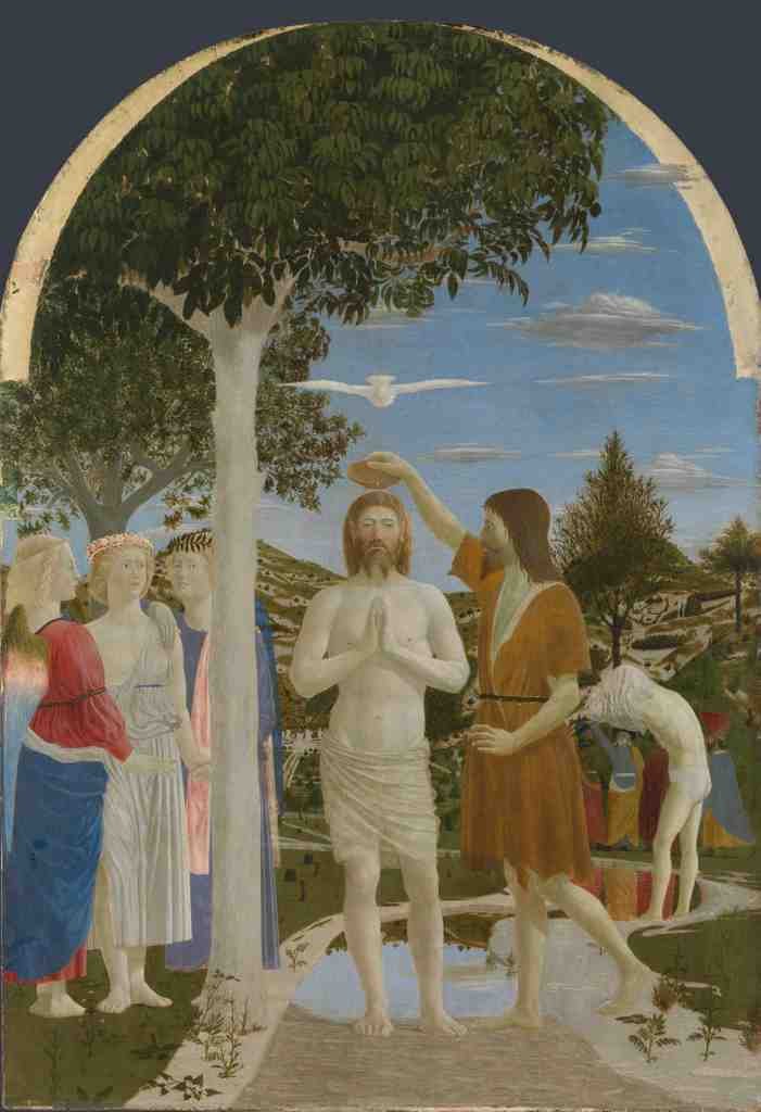 Piero della Francesca The Baptism of Christ A4 Photo Print