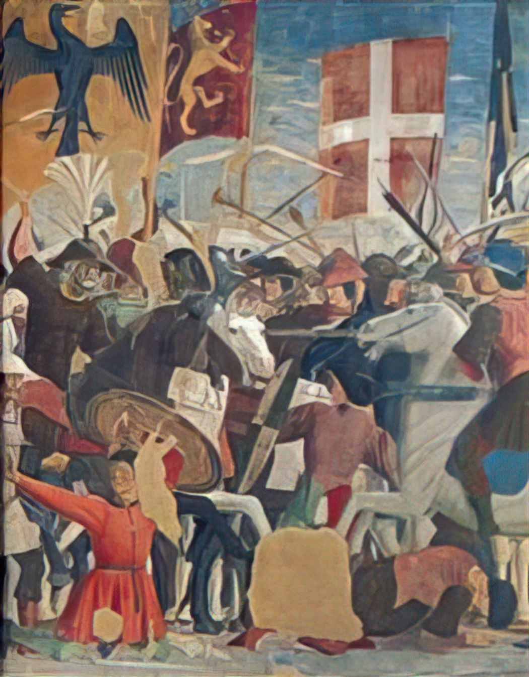 Piero della Francesca battle between heraclius and chosroes detail 1( Art A4 Photo Print