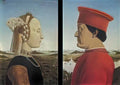 Piero della Francesca portraits federico da montefeltro and battista Art A4 Photo Print