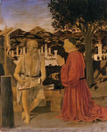 Piero della Francesca st jerome and a donor 1451 Art A4 Photo Print