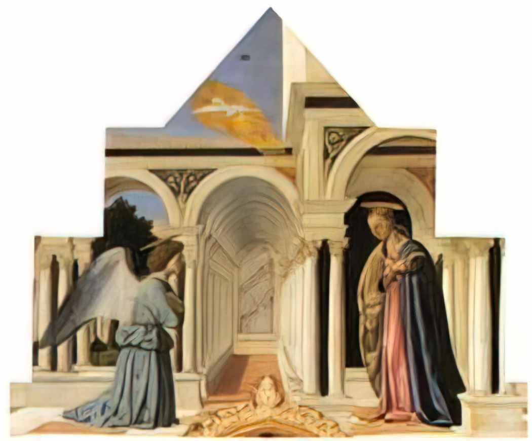 Piero della Francesca the annunciation Art A4 Photo Print