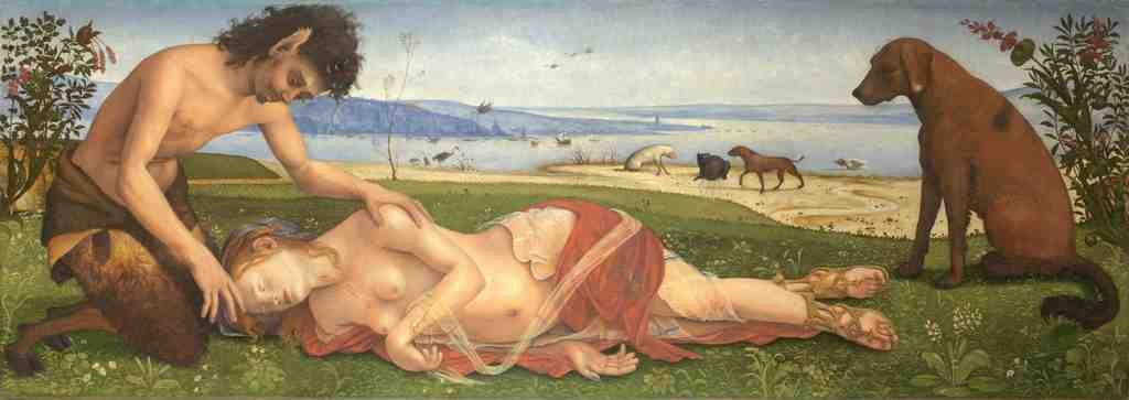 Piero di Cosimo A Satyr mourning over a Nymph A4 Photo Print