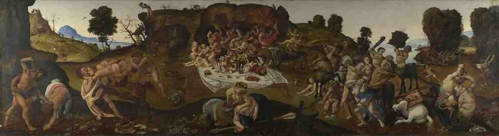 Piero di Cosimo The Fight between the Lapiths and the Centaurs A4 Photo Print