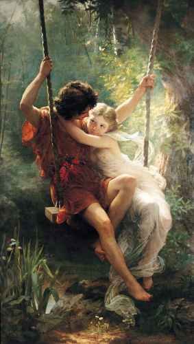 Pierre Auguste Cot Springtime A4 Photo Print