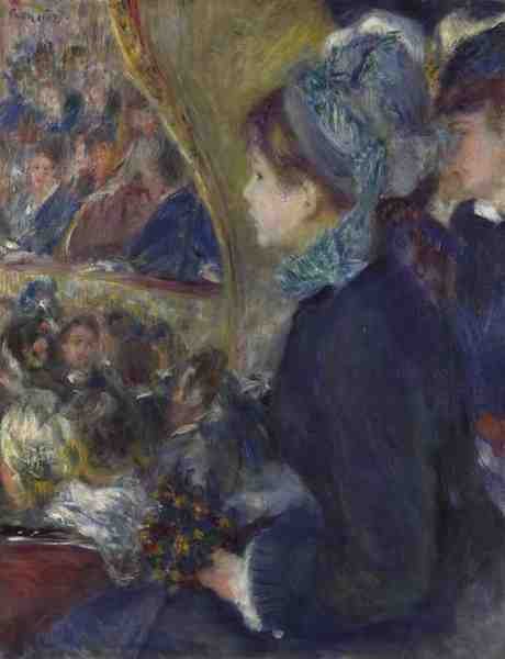 Pierre Auguste Renoir At The Theatre (La Premiere Sortie) A4 Photo Print