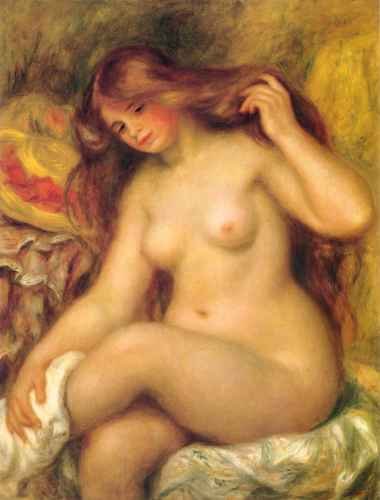Pierre Auguste Renoir Bather with Blonde Hair A4 Photo Print