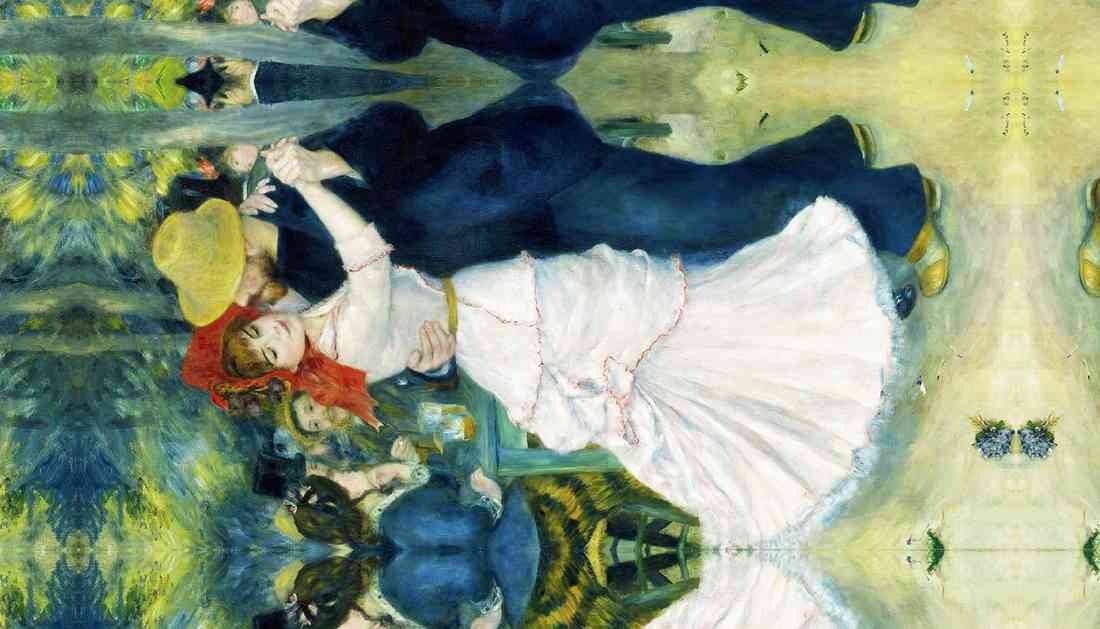 Pierre Auguste Renoir Dance at Bougival 1883 painting artwork A4 Photo Print