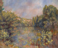 Pierre Auguste Renoir Lakeside Landscape A4 Photo Print