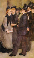 Pierre Auguste Renoir Leaving The Conservatoire A4 Photo Print