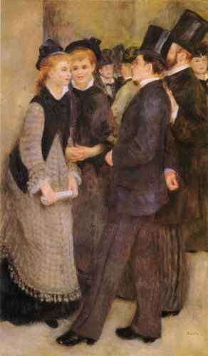 Pierre Auguste Renoir Leaving The Conservatoire A4 Photo Print