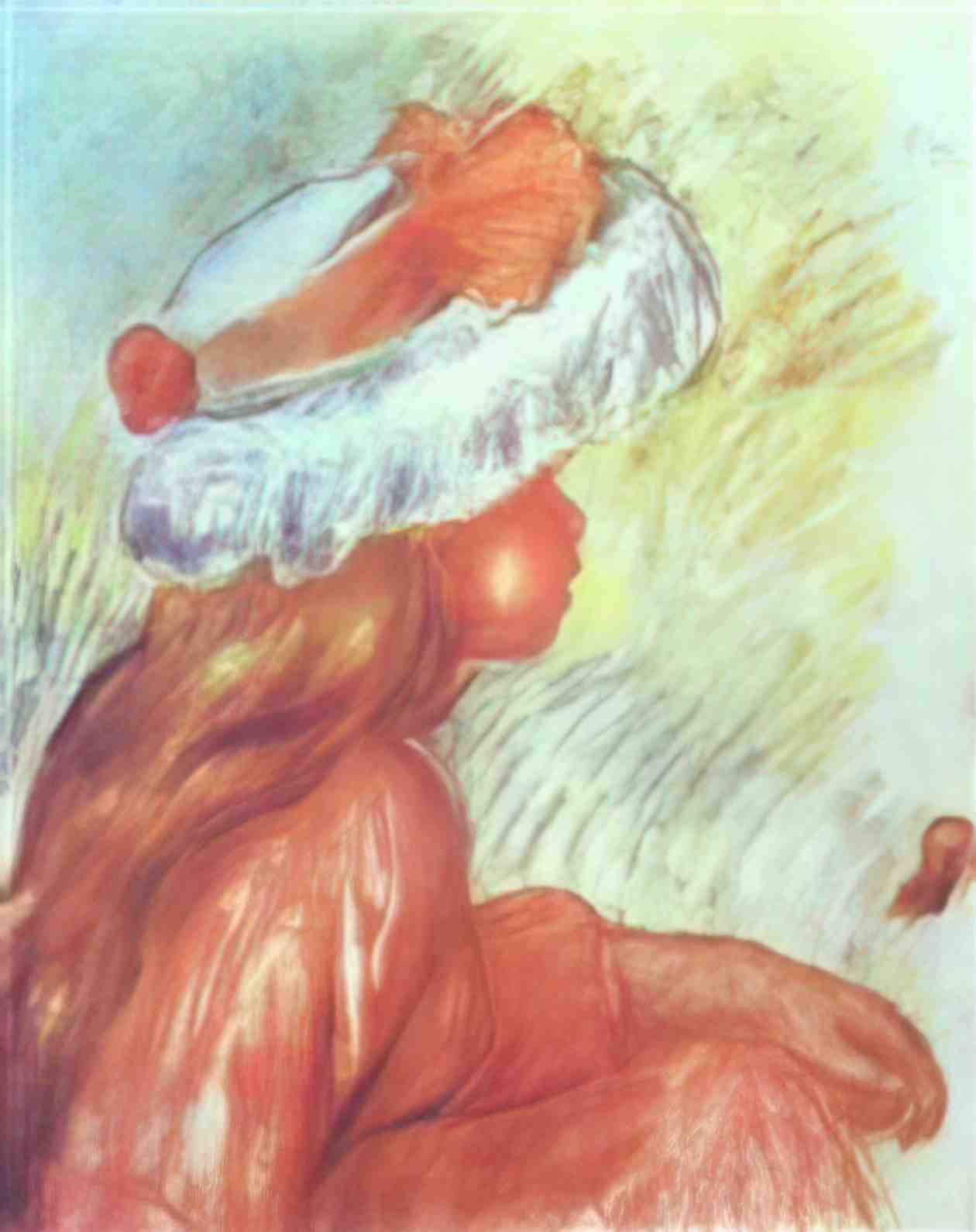 Pierre Auguste Renoir a girl Art A4 Photo Print