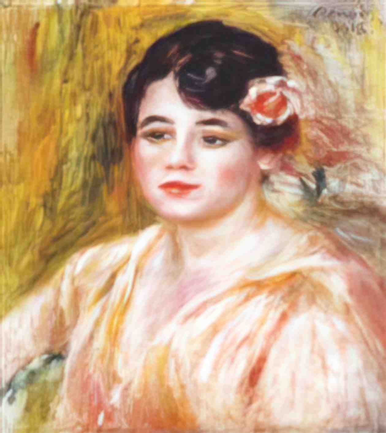 Pierre Auguste Renoir adele besson 1918 Art A4 Photo Print