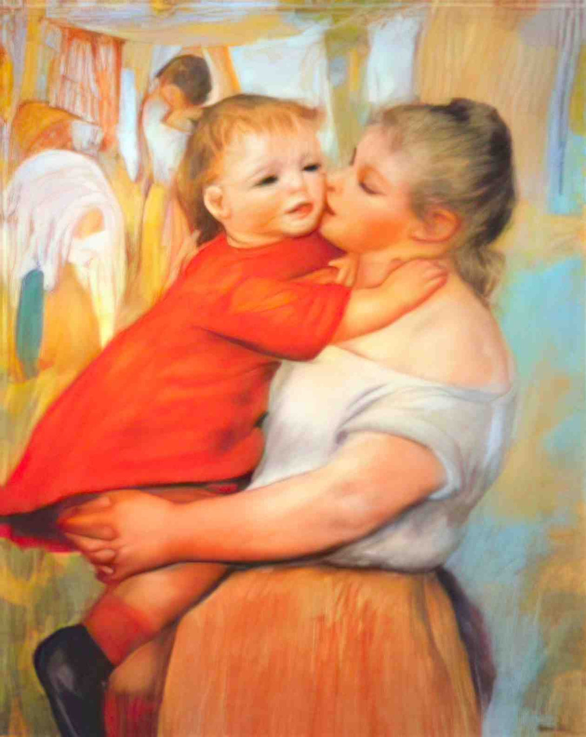 Pierre Auguste Renoir aline and pierre 1887 Art A4 Photo Print