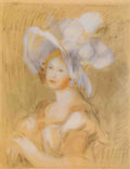 Pierre Auguste Renoir amelie dieterie in a white hat Art A4 Photo Print
