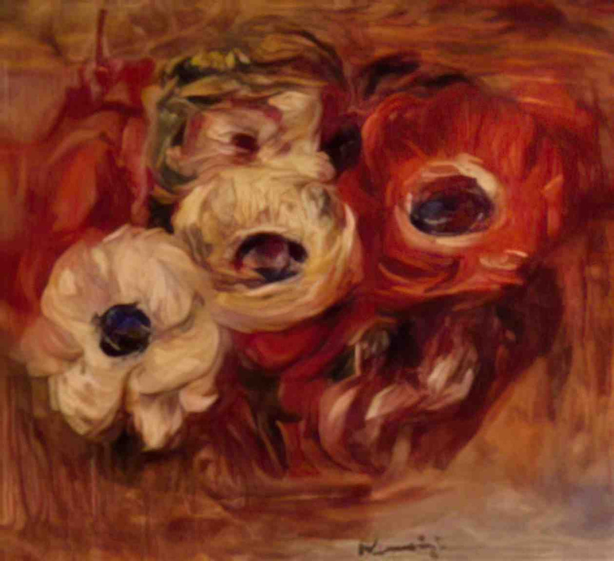 Pierre Auguste Renoir anemones 1916 Art A4 Photo Print