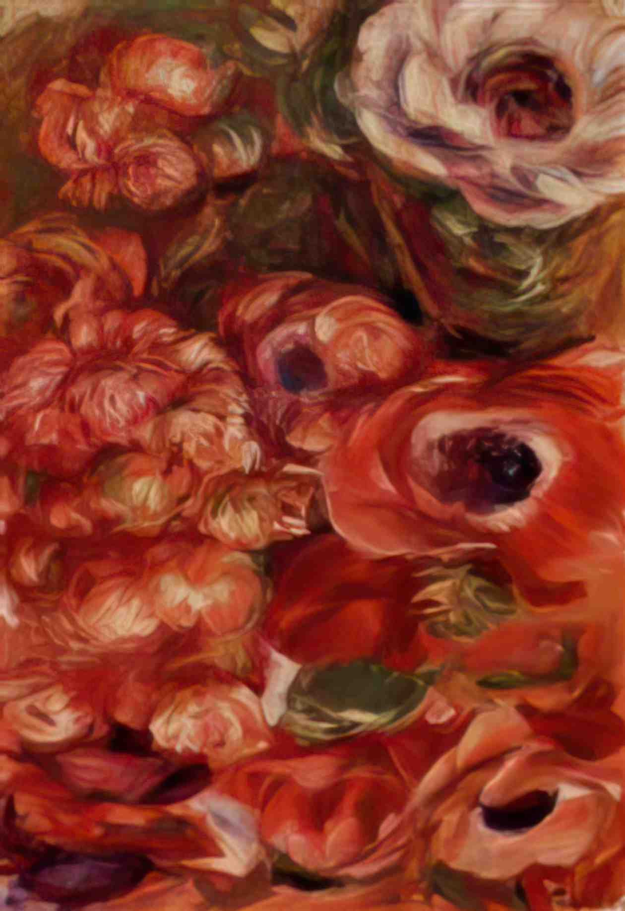 Pierre Auguste Renoir anemonies Art A4 Photo Print