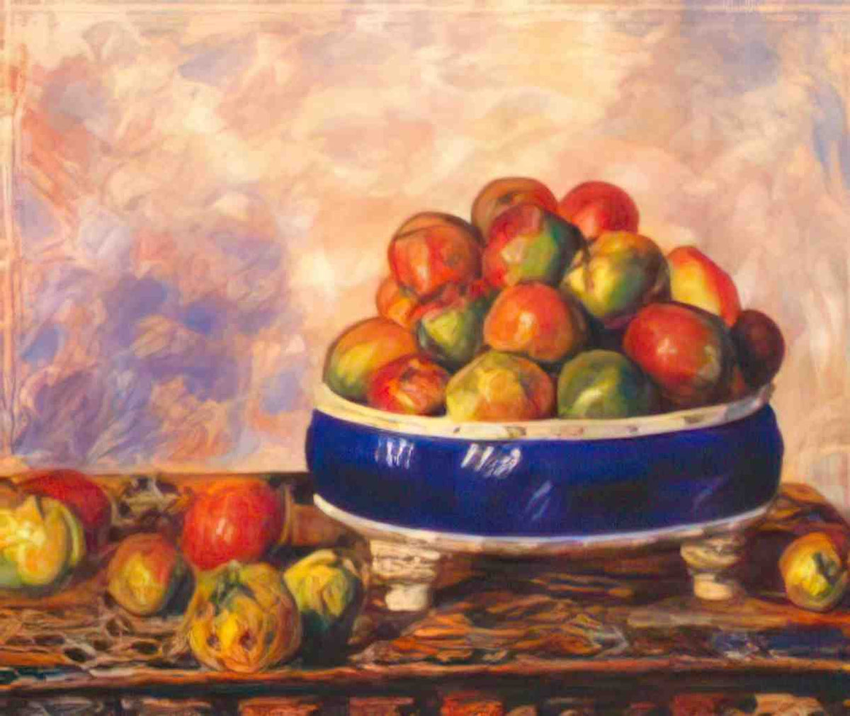 Pierre Auguste Renoir apples in a dish 1883 Art A4 Photo Print