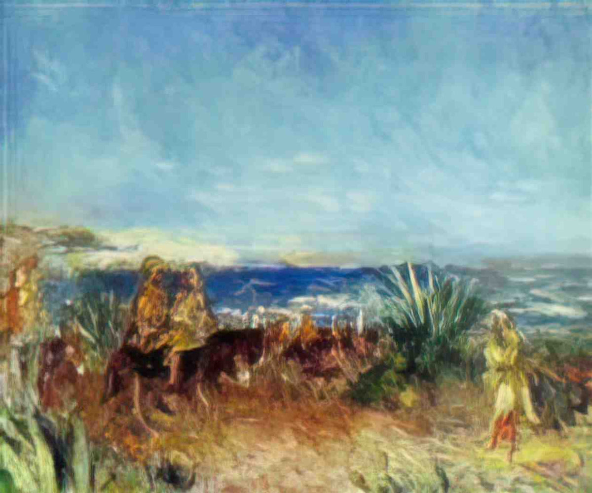 Pierre Auguste Renoir arabs by the sea Art A4 Photo Print