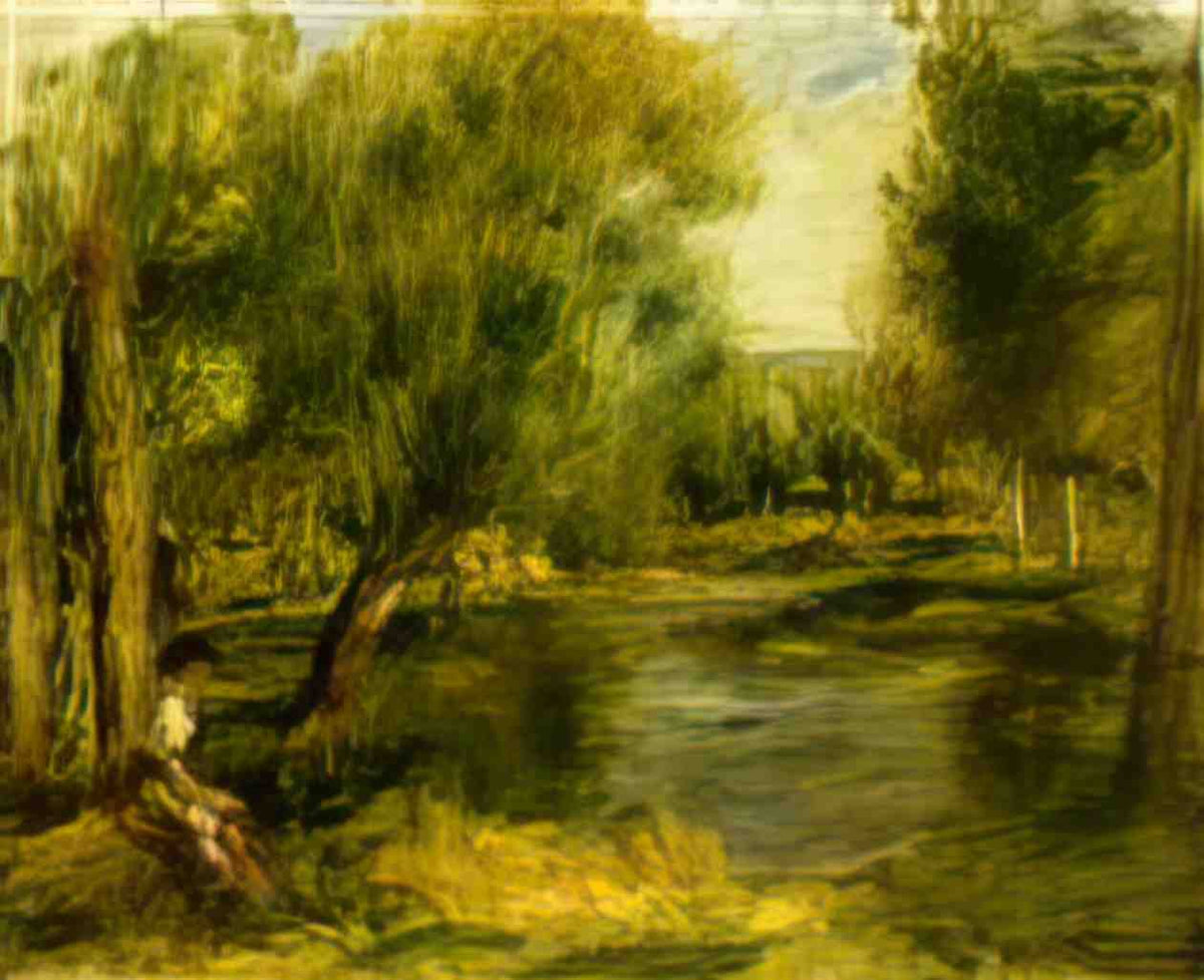 Pierre Auguste Renoir banks of the river Art A4 Photo Print