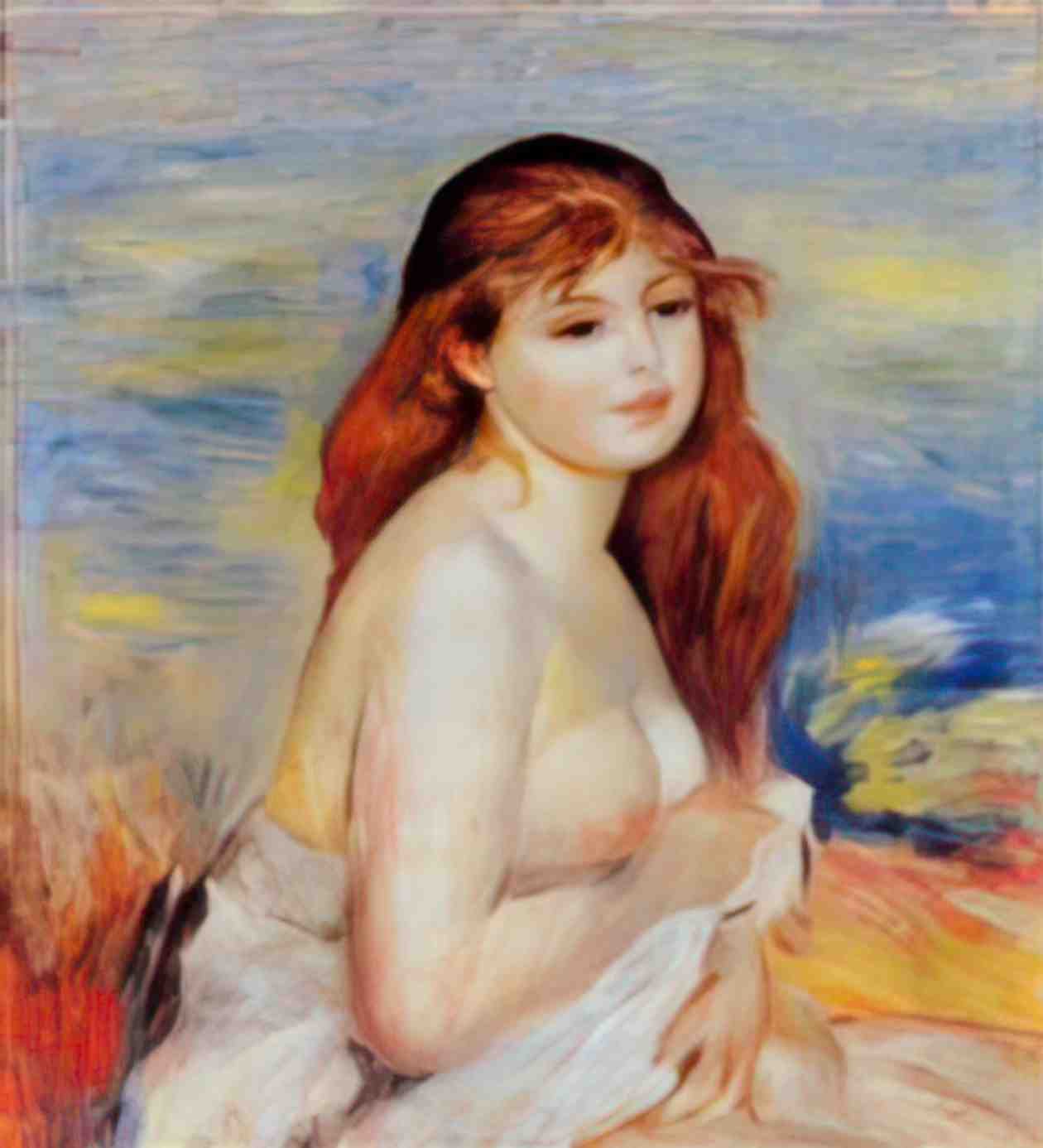 Pierre Auguste Renoir bather 1887 Art A4 Photo Print