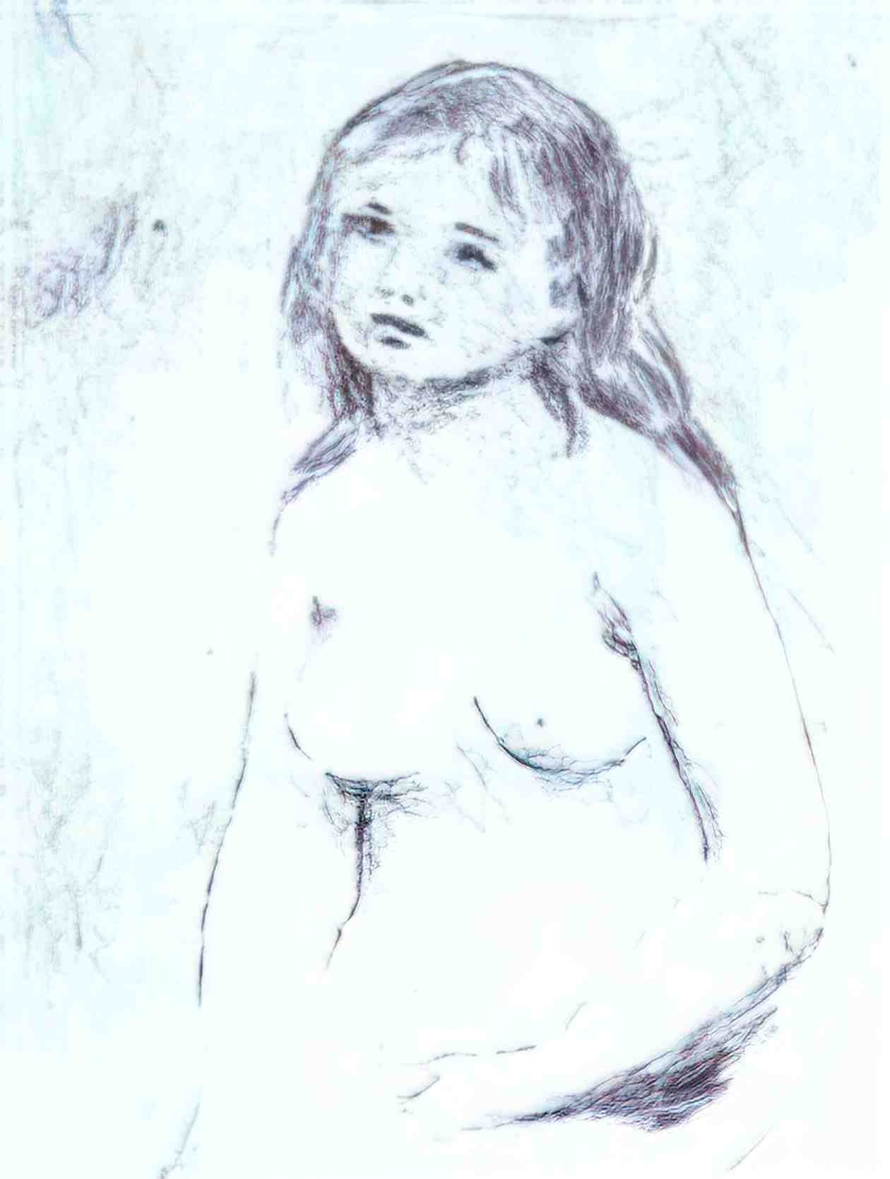 Pierre Auguste Renoir bather Art A4 Photo Print