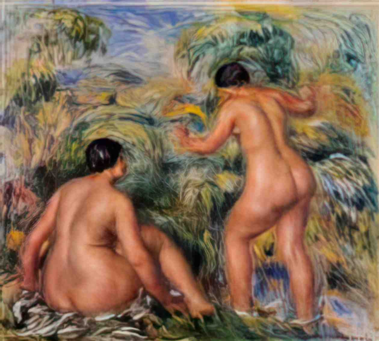 Pierre Auguste Renoir bathers 1917 Art A4 Photo Print
