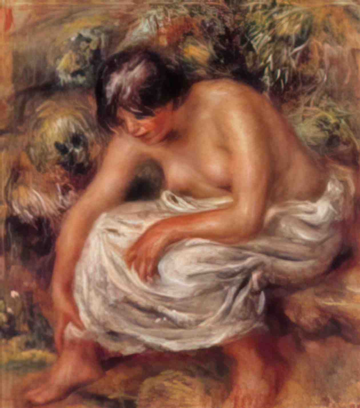 Pierre Auguste Renoir bathing 1915 Art A4 Photo Print