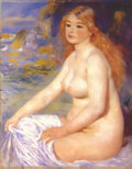 Pierre Auguste Renoir blonde bather 1881 Art A4 Photo Print