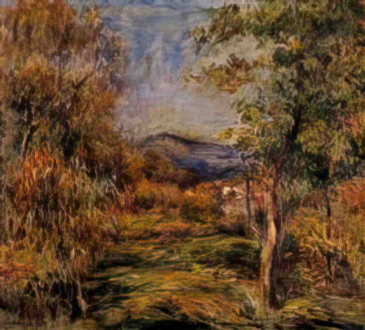 Pierre Auguste Renoir cagnes landscape Art A4 Photo Print