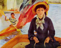 Pierre Auguste Renoir canoeing young girl in a boat 1877 Art A4 Photo Print