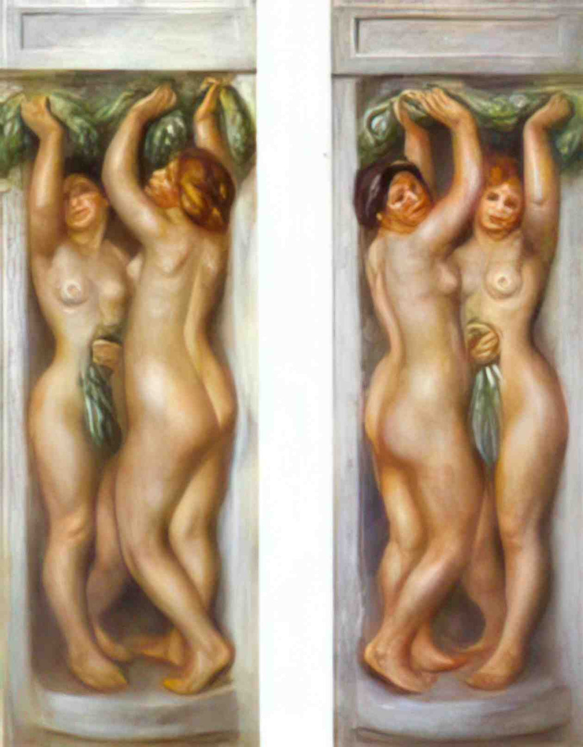 Pierre Auguste Renoir caryatides Art A4 Photo Print