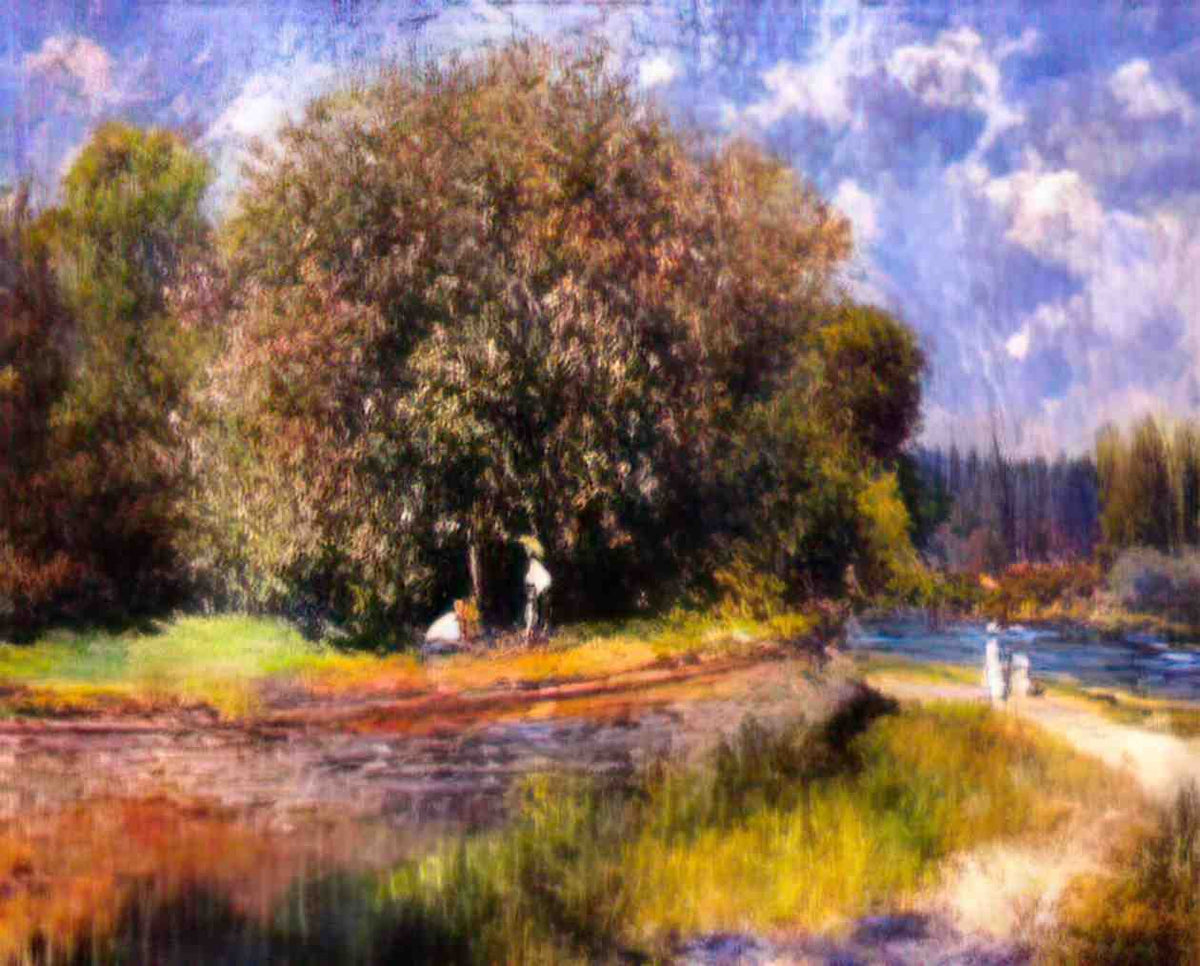 Pierre Auguste Renoir chestnut tree blooming 1881 Art A4 Photo Print