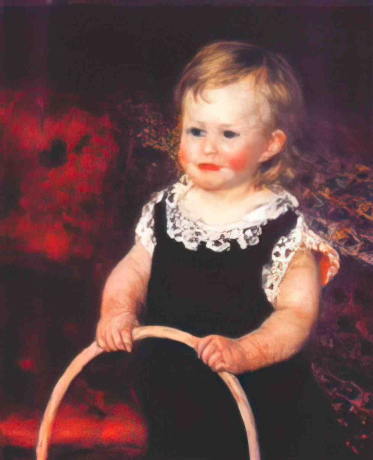 Pierre Auguste Renoir child with a hoop Art A4 Photo Print