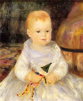 Pierre Auguste Renoir child with punch doll 1875 Art A4 Photo Print