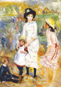 Pierre Auguste Renoir children on the seashore 1883 Art A4 Photo Print