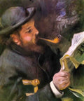 Pierre Auguste Renoir claude monet reading 1872 Art A4 Photo Print