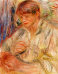 Pierre Auguste Renoir claude renoir potting 1916 Art A4 Photo Print