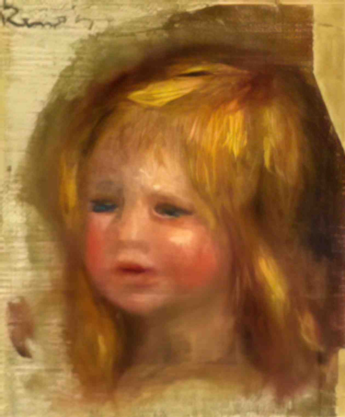 Pierre Auguste Renoir coco s head Art A4 Photo Print