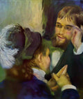 Pierre Auguste Renoir conversation 1879 Art A4 Photo Print