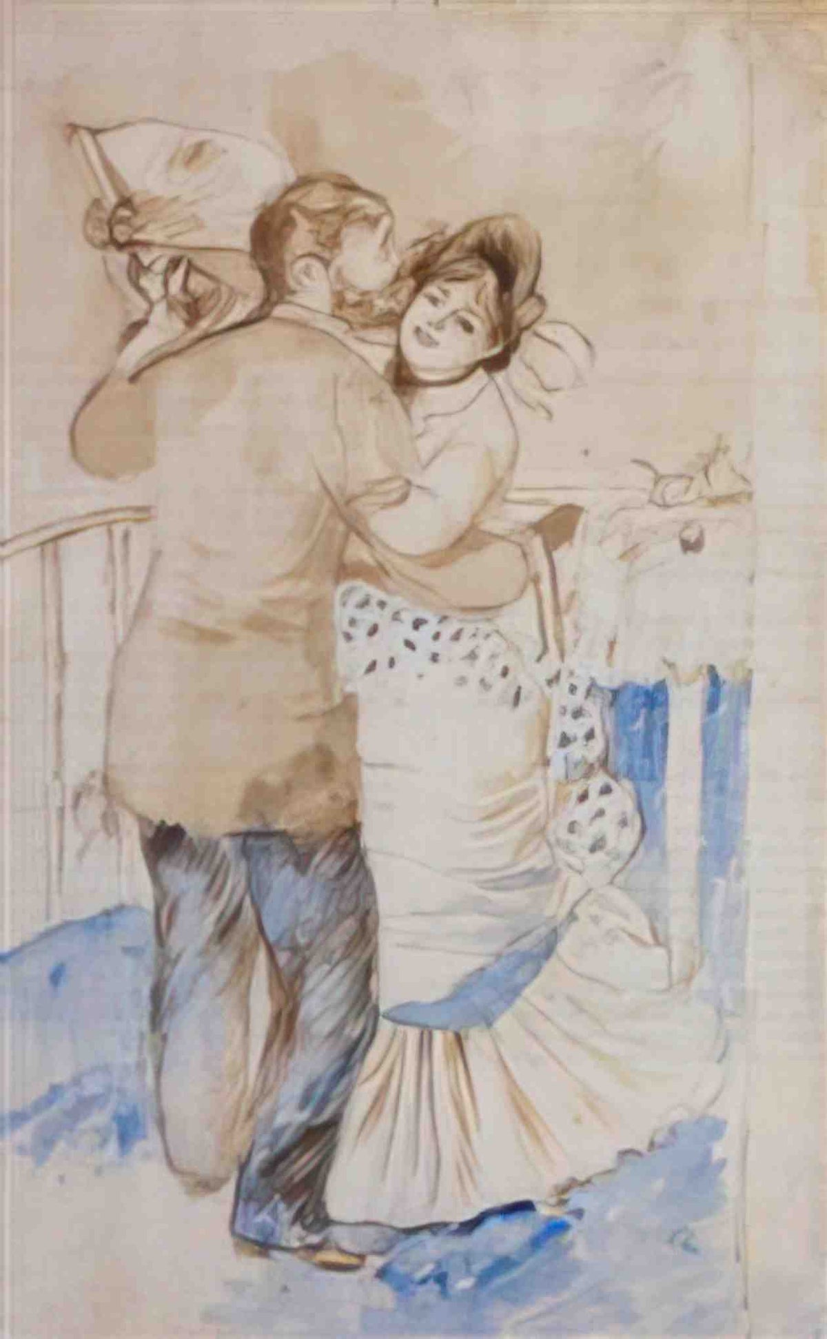 Pierre Auguste Renoir country dance study 1883 Art A4 Photo Print