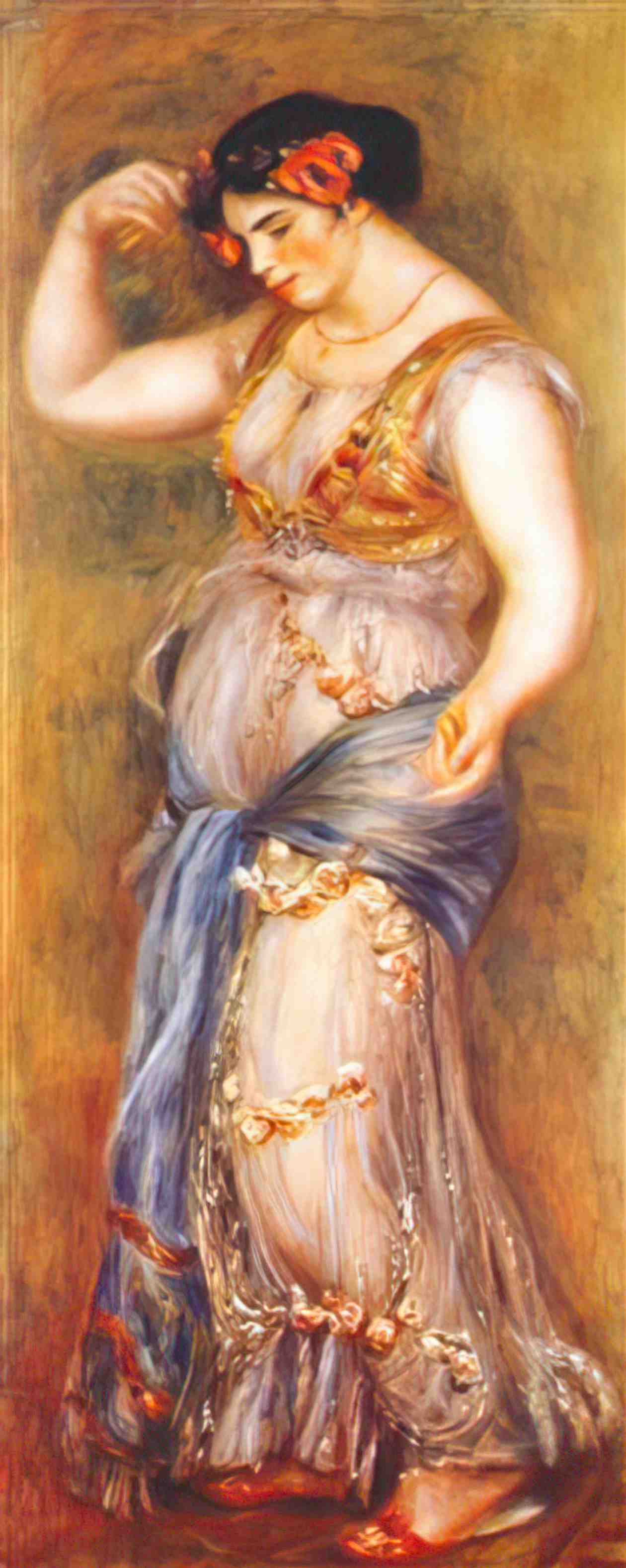 Pierre Auguste Renoir dancer with castanettes 1909 Art A4 Photo Print